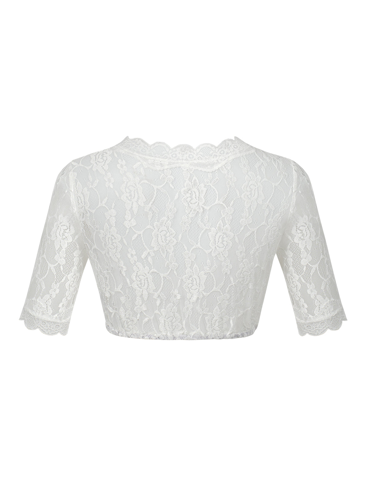 Halbworm V-Neckline White Women Women Dirndlblous Anette